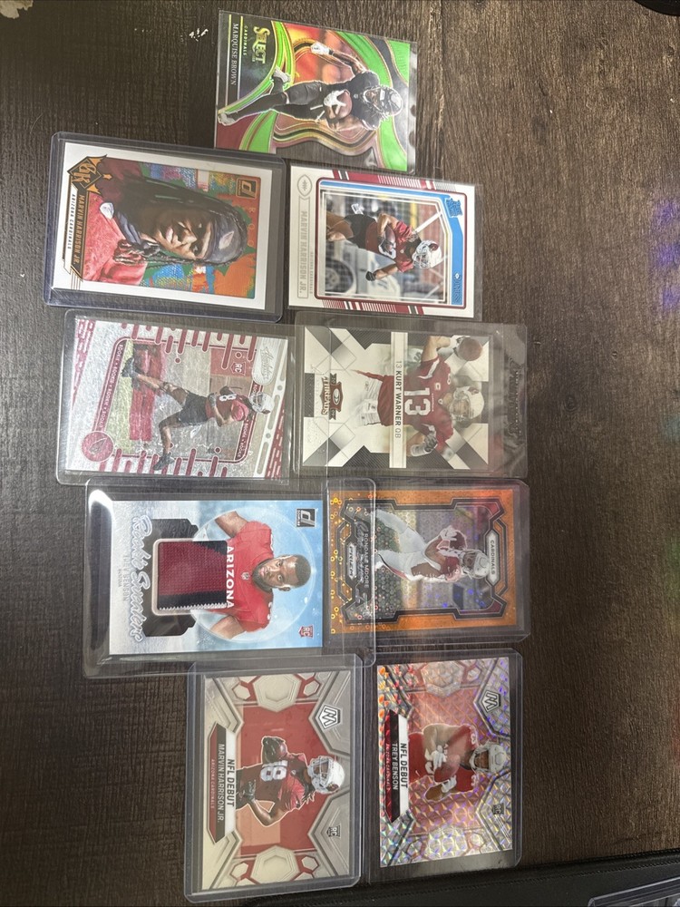 lot of football cards