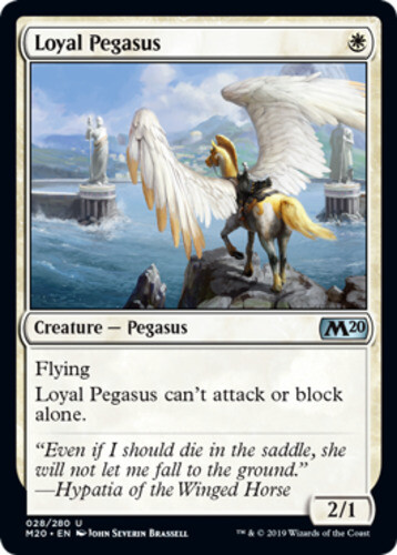 Loyal Pegasus x4 Magic Core Set 2020 NM-Mint English MTG Card Set