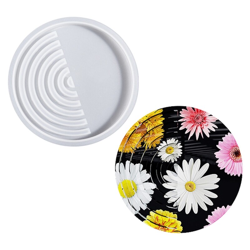 Epoxy Resin Coffee Placemat Mold for Home Decor and Wine Trays