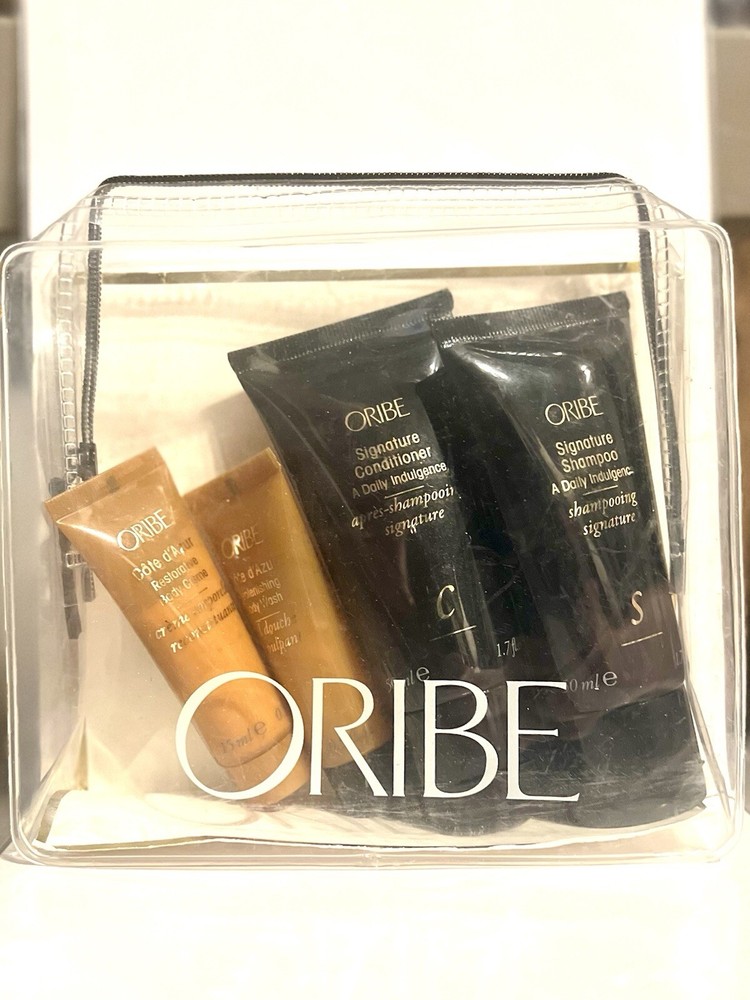 Oribe Travel Set with Signature Shampoo Conditioner Body Wash & Creme 1.7oz