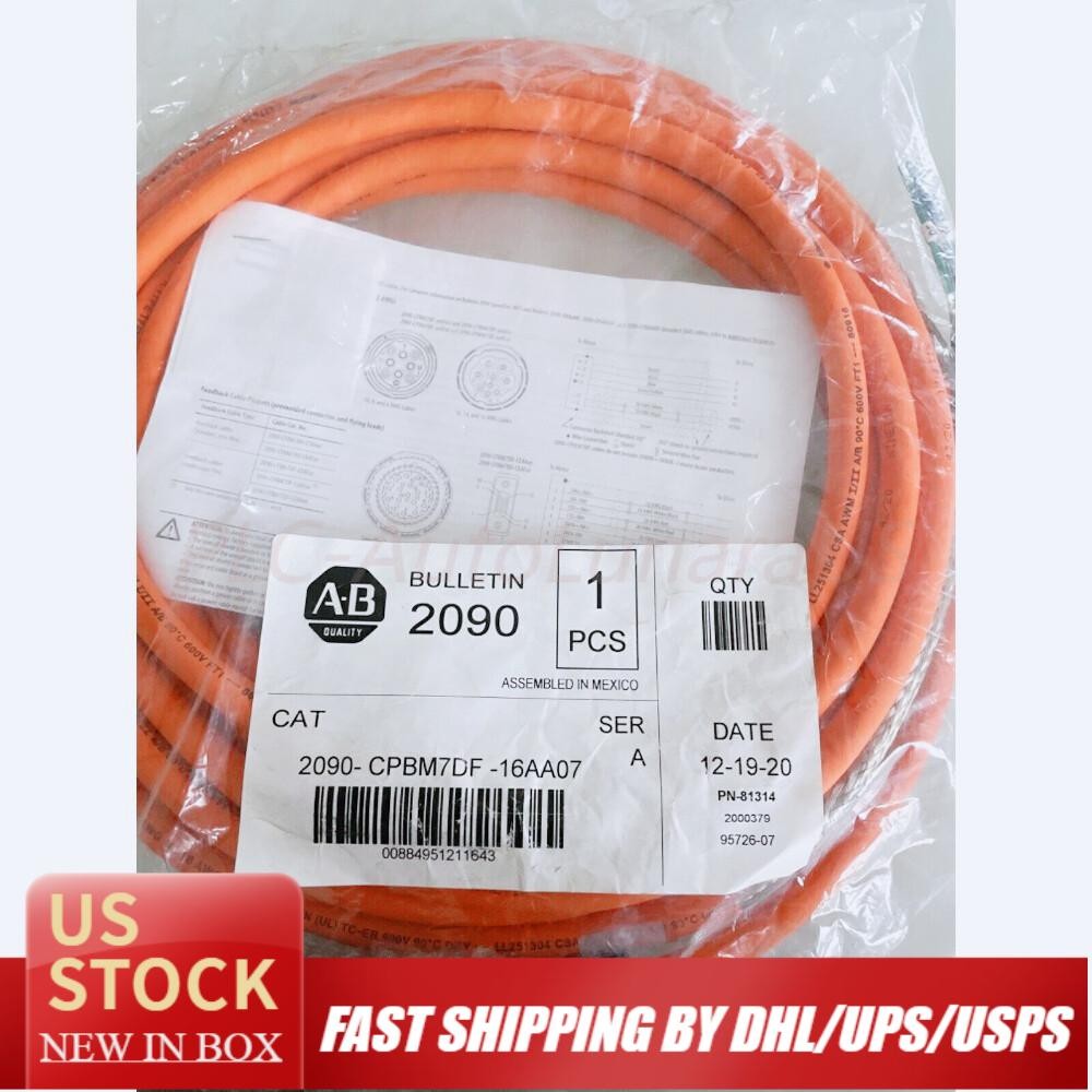 New Surplus Sealed Allen-Bradley 2090-CPBM7DF-16AA07 Power Cable US Free Tax
