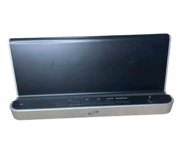 ILIVE Bluetooth Speaker and Charging Dock Black/Gray Comes With Power Cord