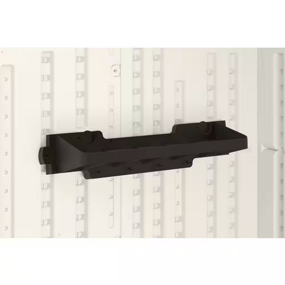 24-Inch Plastic Storage Shelf Kit - 2-Pack Heavy Duty Utility Shelves for Organization