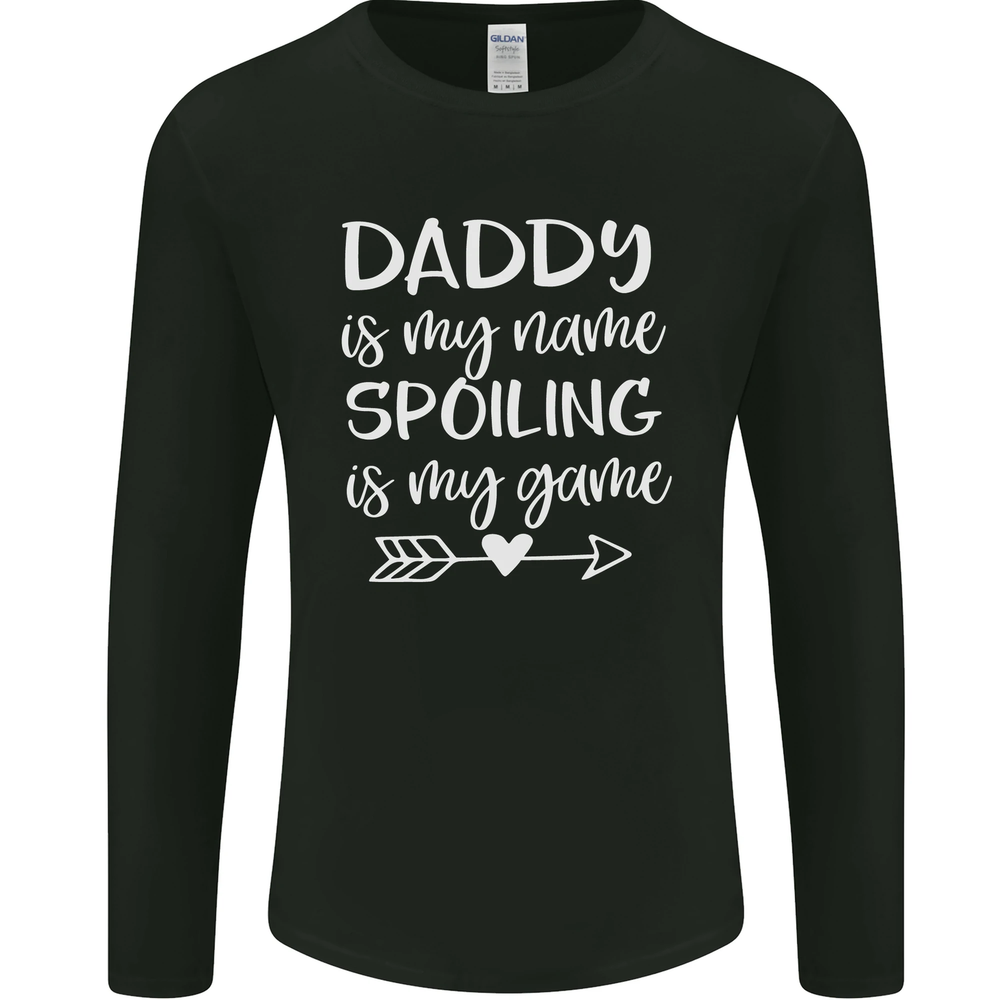 Fathers Day Daddy Is My Name Funny Dad Mens Long Sleeve T-Shirt-image