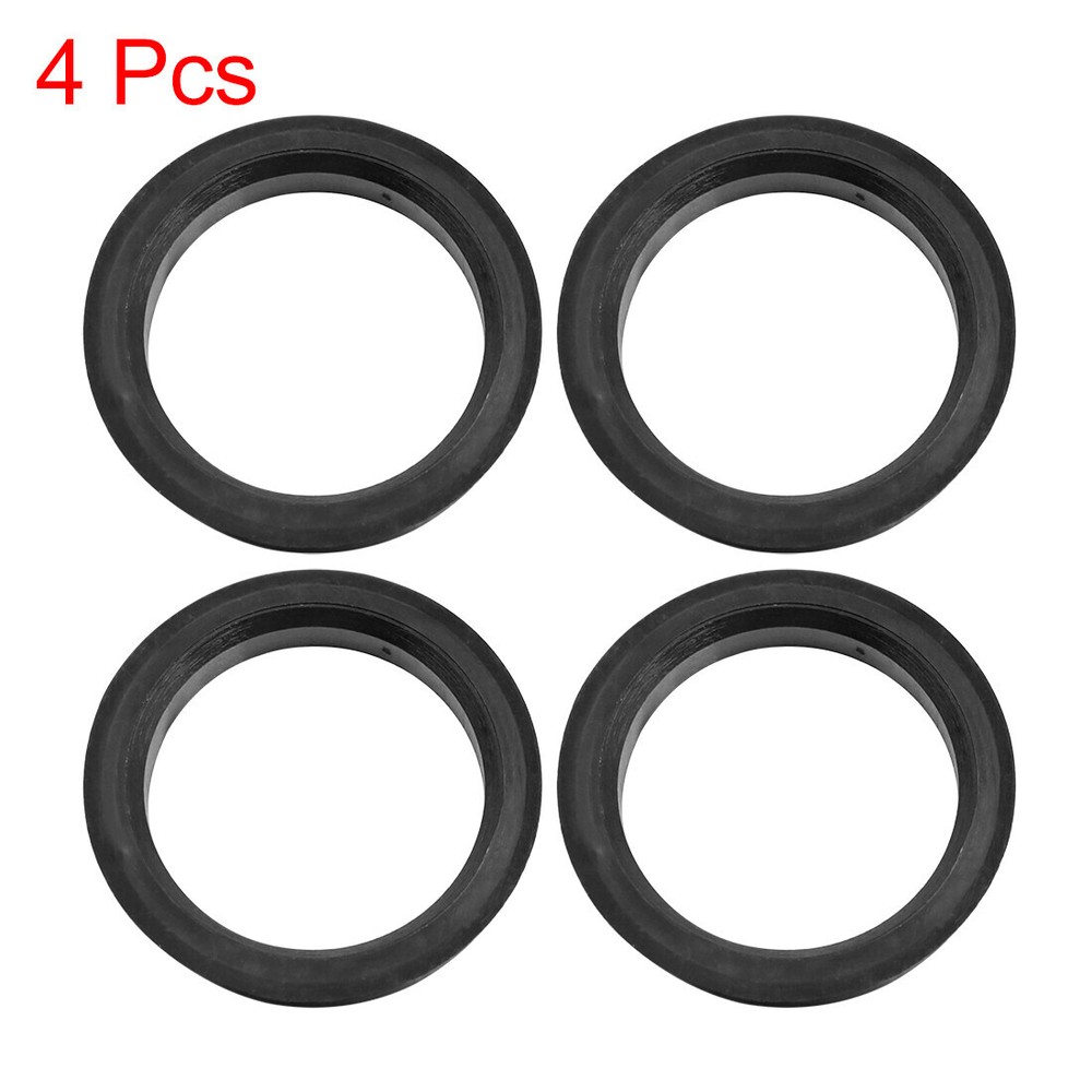 Car Hub Centric Rings Wheel Bore Center 73.1 to 58.1mm - 4pcs Black Plastic