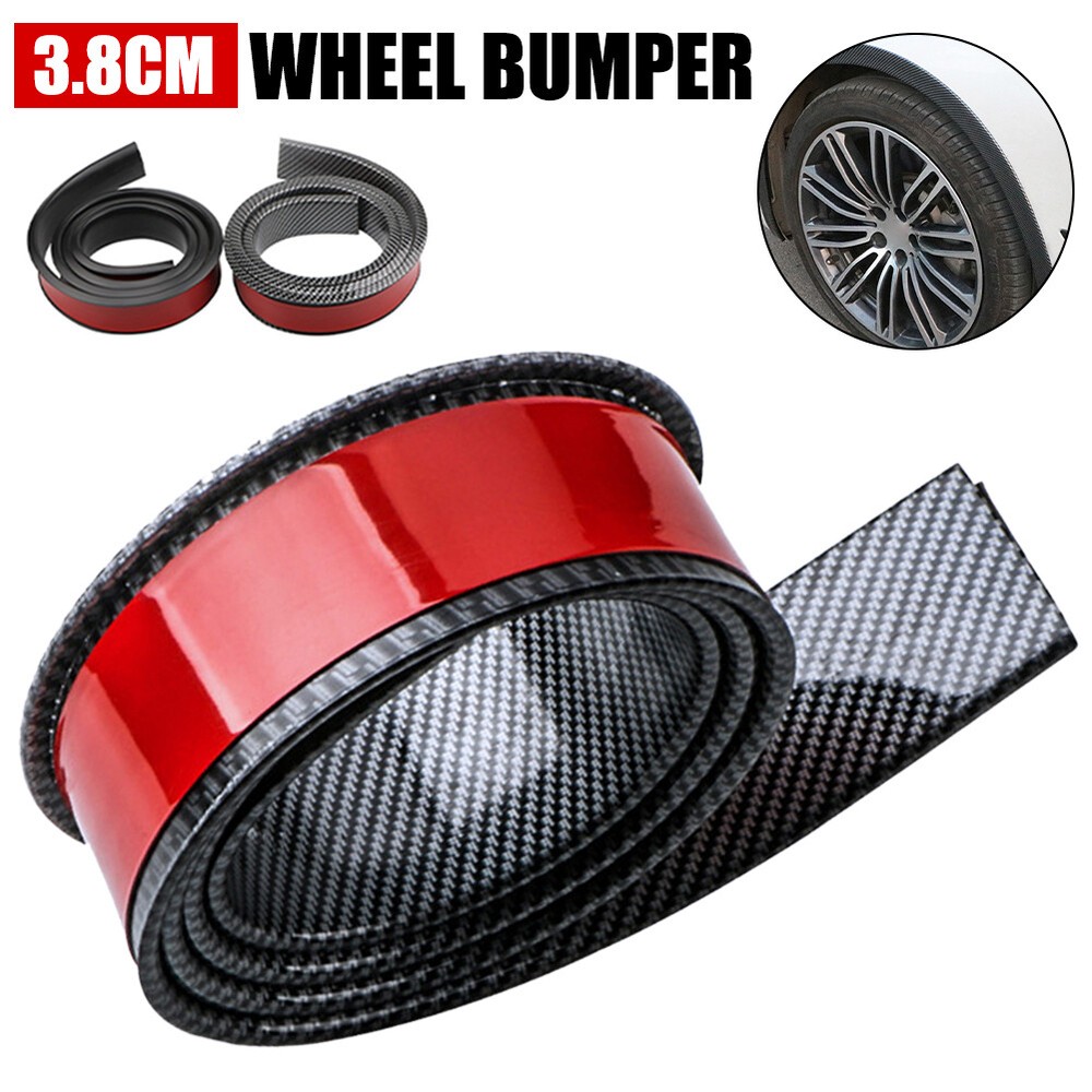 1.5m Carbon Fiber Car Fender Flare Wheel Eyebrow Protector Arch Trim Strip 1PCS