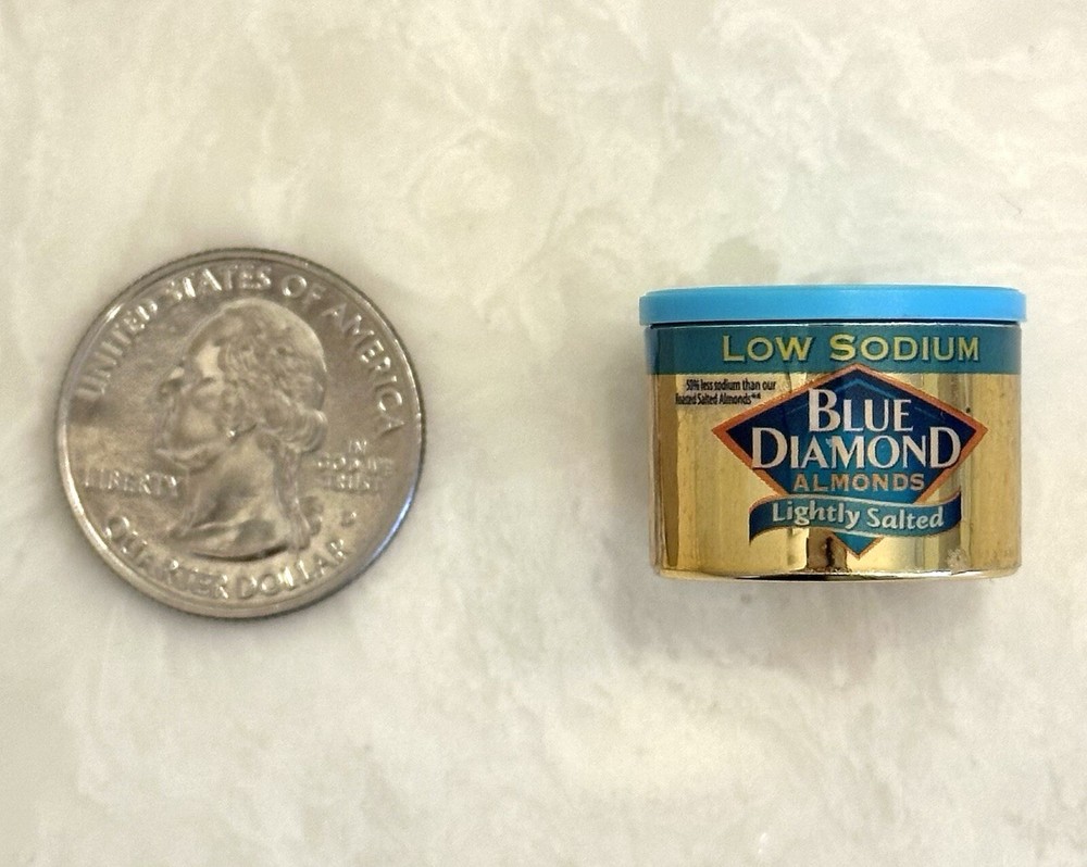 RARE Mini Brands GOLD RUSH Gold Blue Diamond Almonds ZURU Miniature Toy Series 2