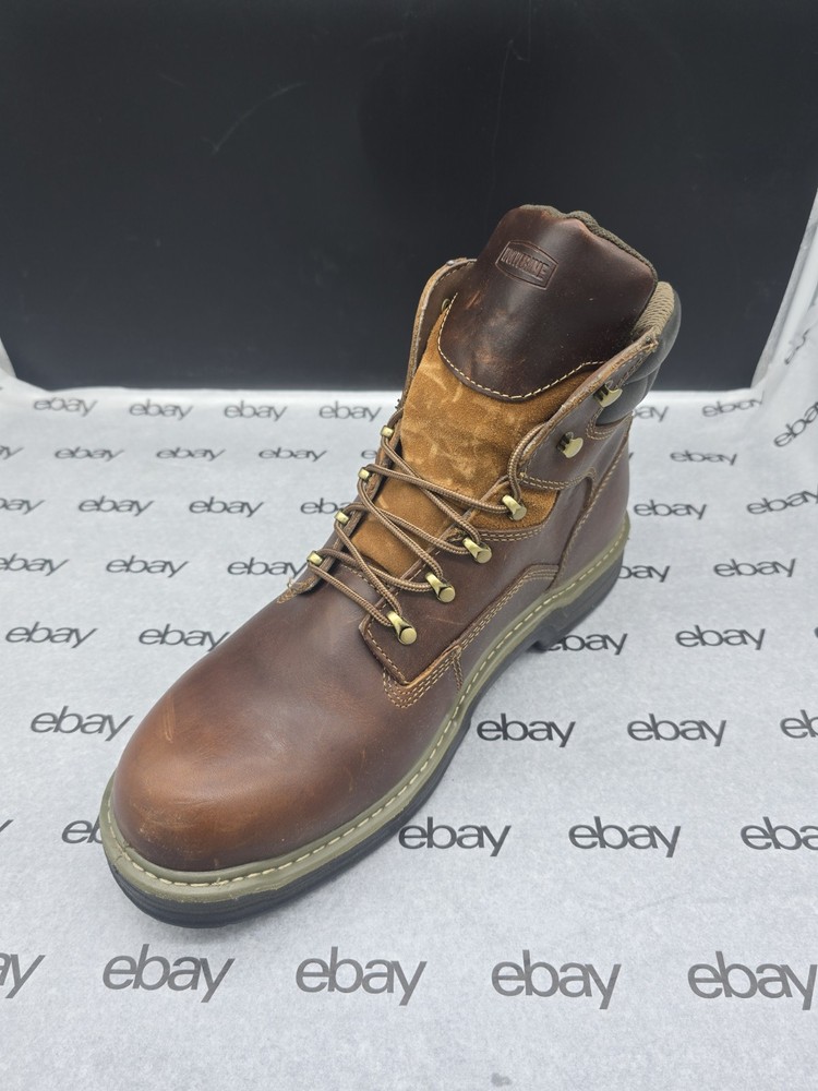 Wolverine Mens Raider 6 Inch Brown Work Boots Size 14 WD2421