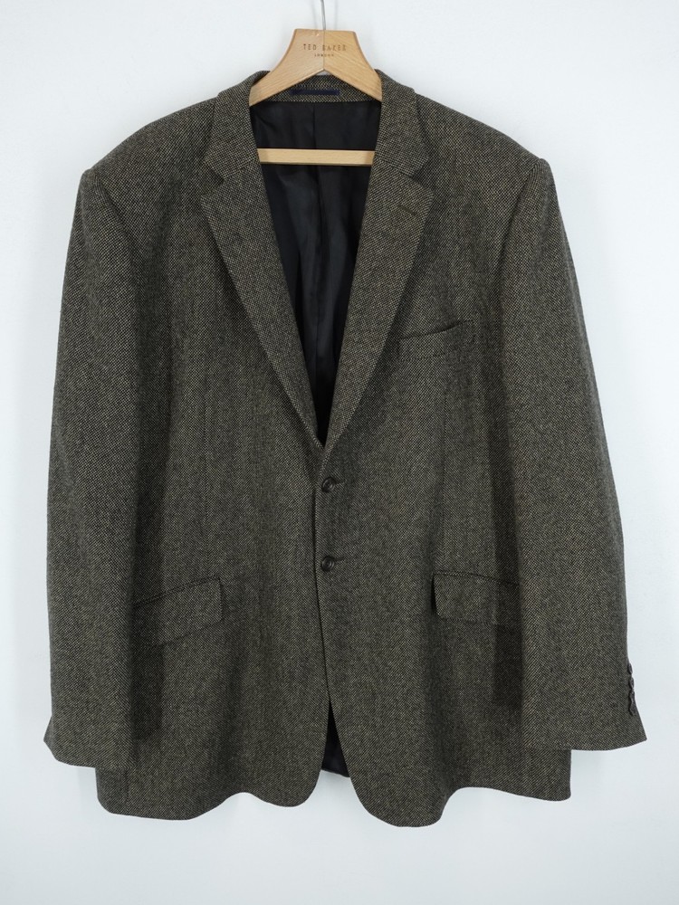 Brook Taverner Moon Tweed Jacket Mens 50L Brown Grey 100% Wool Country Hunting