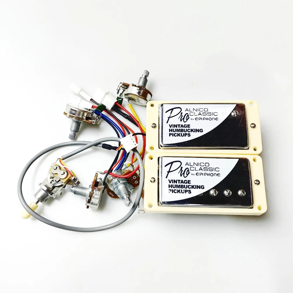 1 set 3-way switch classic Alnico bridge and neck pickups with wiring can and