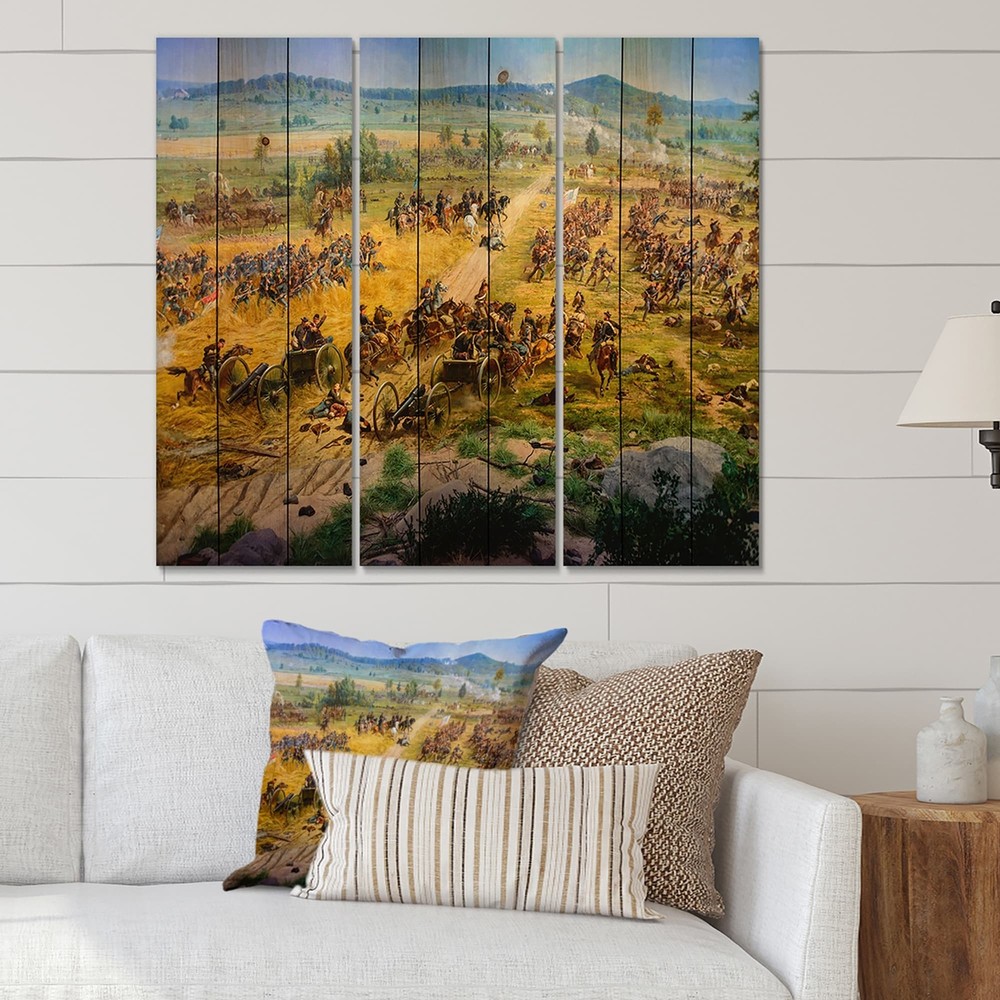 Designart 'Gettysburg National Military Park' Vintage Print