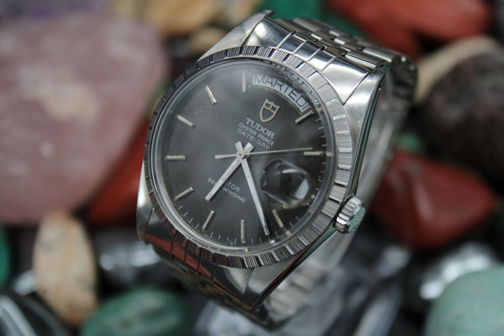 Tudor Oyster Prince Day Date Ref 94510 Stainless Steel Mens Watch-image