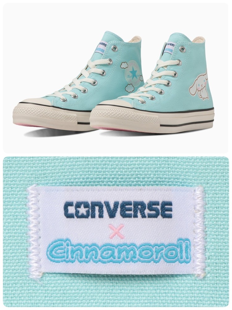 Converse All Star Cinnamoroll Hi Light Blue Sanrio Collab Sneakers