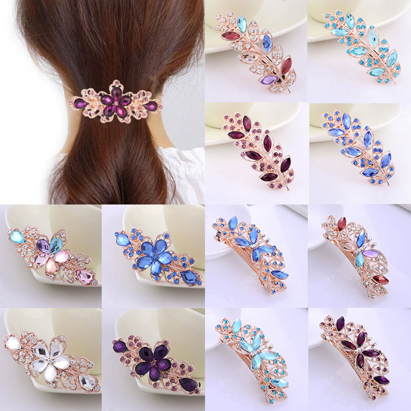 Sequin Rose Flower Hair Bows Hair Accessories Hair Barrettes Korean Style