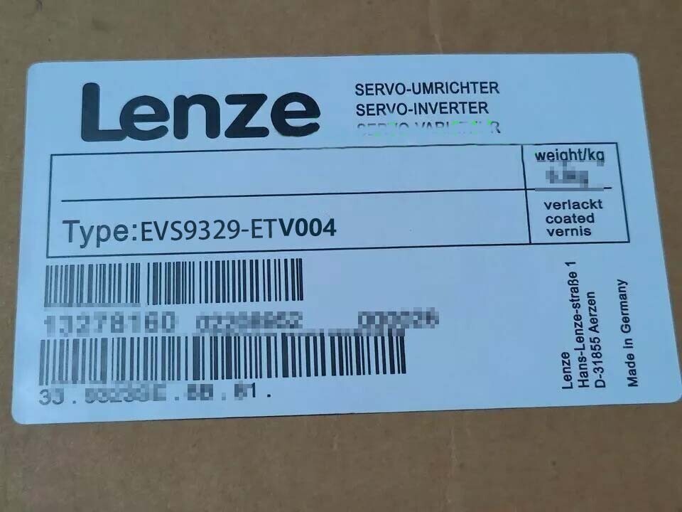 EVS9329-ETV004 PRO LENZE EVS9329ETV004 SERVO INVERTER WITH RELAY TERMINAL