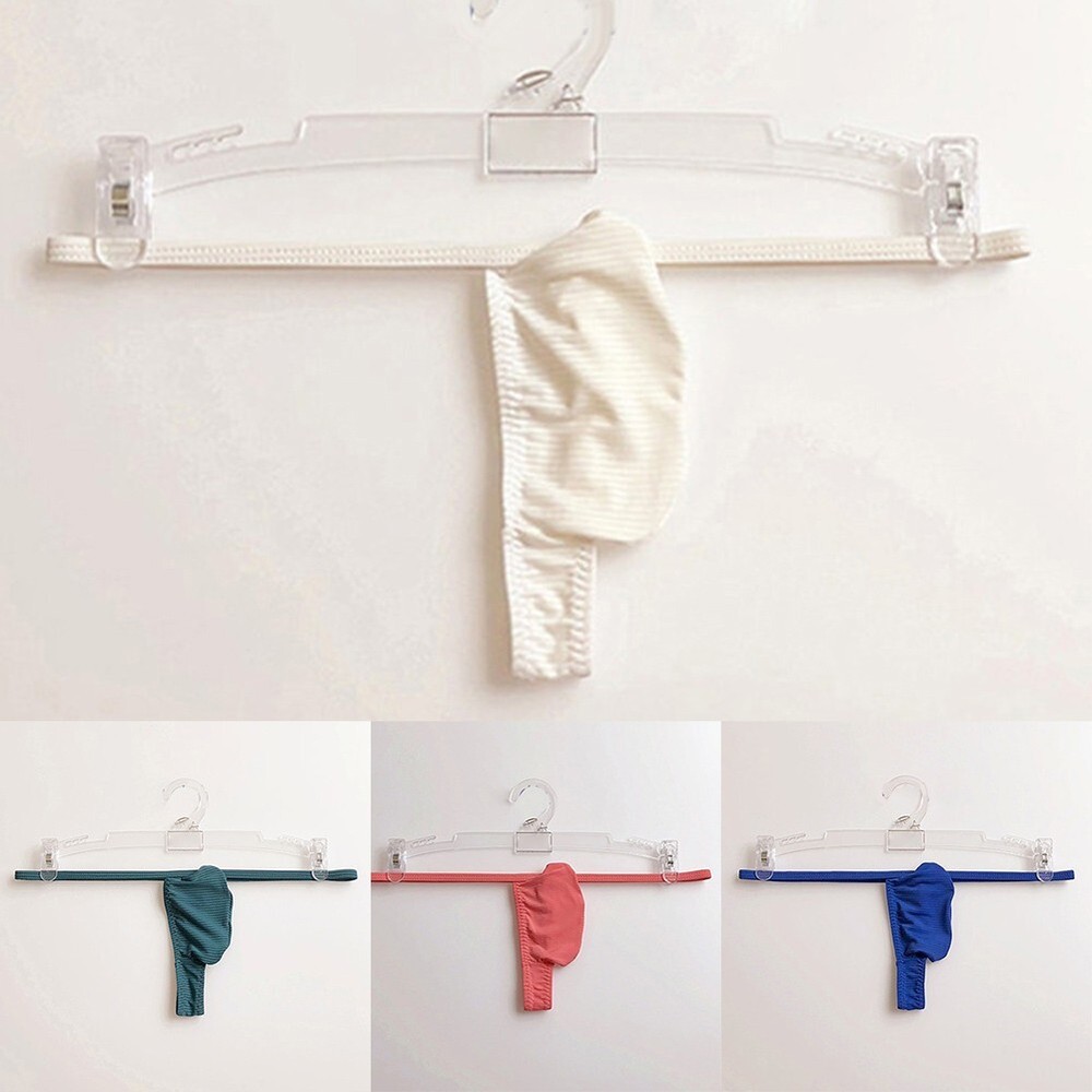 Fashion Men Briefs Thong Soft Bikini Solid Color Breathable Underpants