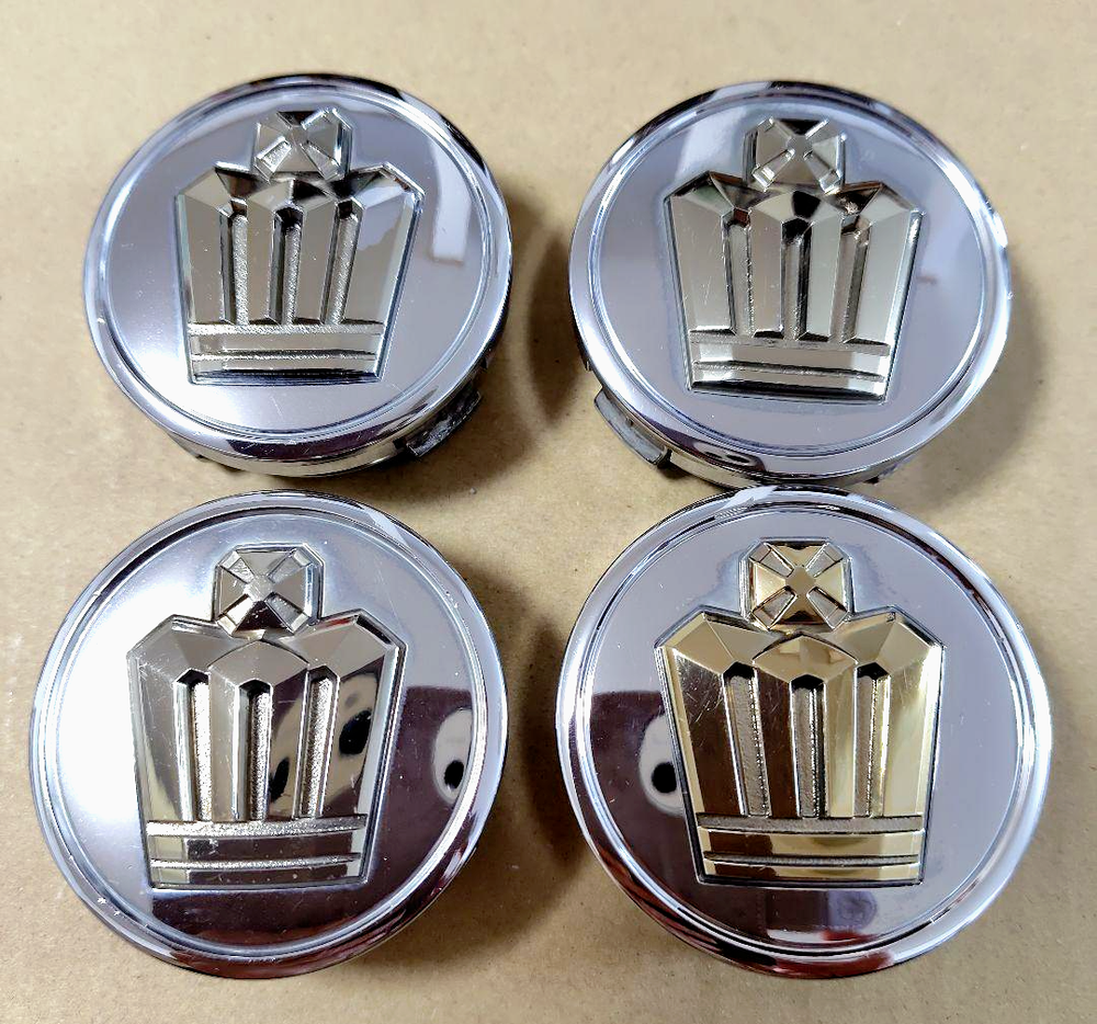 Genuine Toyota Crown JDM 62mm Gold Center Wheel Cap 4 Set - Athlete Royal Saloon
