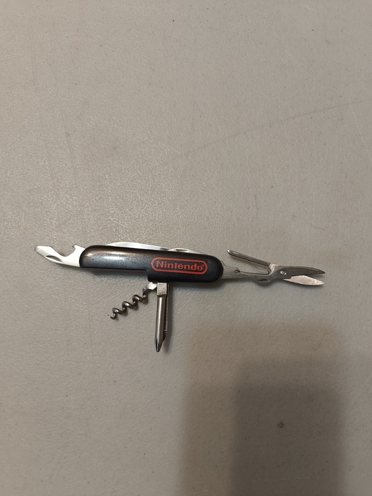 Official Nintendo Swiss Army Pocket Knife Multi-Tool Good Condition