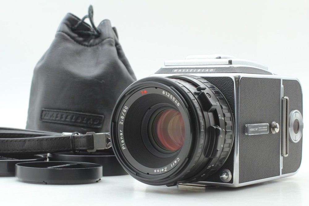 [N MINT] Hasselblad 500CM Film Camera A12 II Planar T* CB 80mm f2.8 Lens JAPAN
