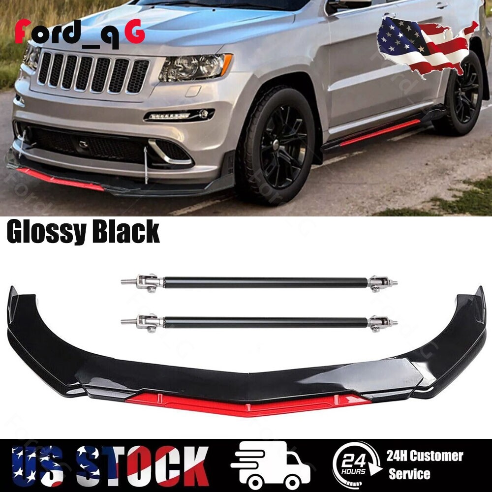 For Jeep Grand Cherokee Front Rear Bumper Lip Spoiler Splitter Body Kits
