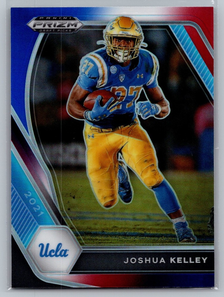 2021 Panini Prizm Draft Picks Red White Blue Prizm #80 Joshua Kelley RC Rookie Card