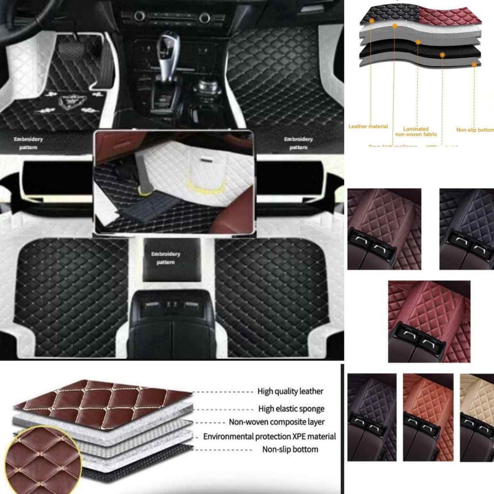 For Fiat 500 500X 500L-Bravo 2008-2020 Car Floor Mats Custom Carpets All Models