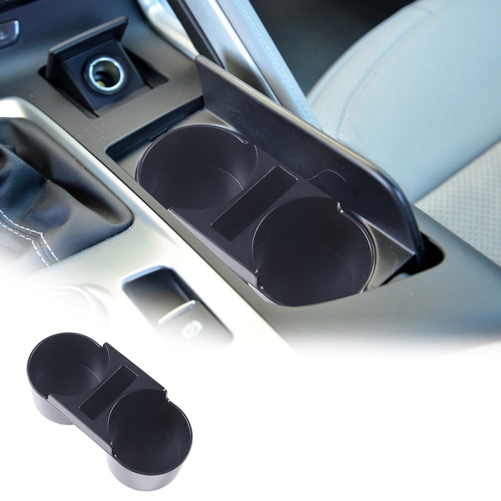 Black Interior Cup Water Holder Storage Box Trim For Corvette C7 2014-2019 US