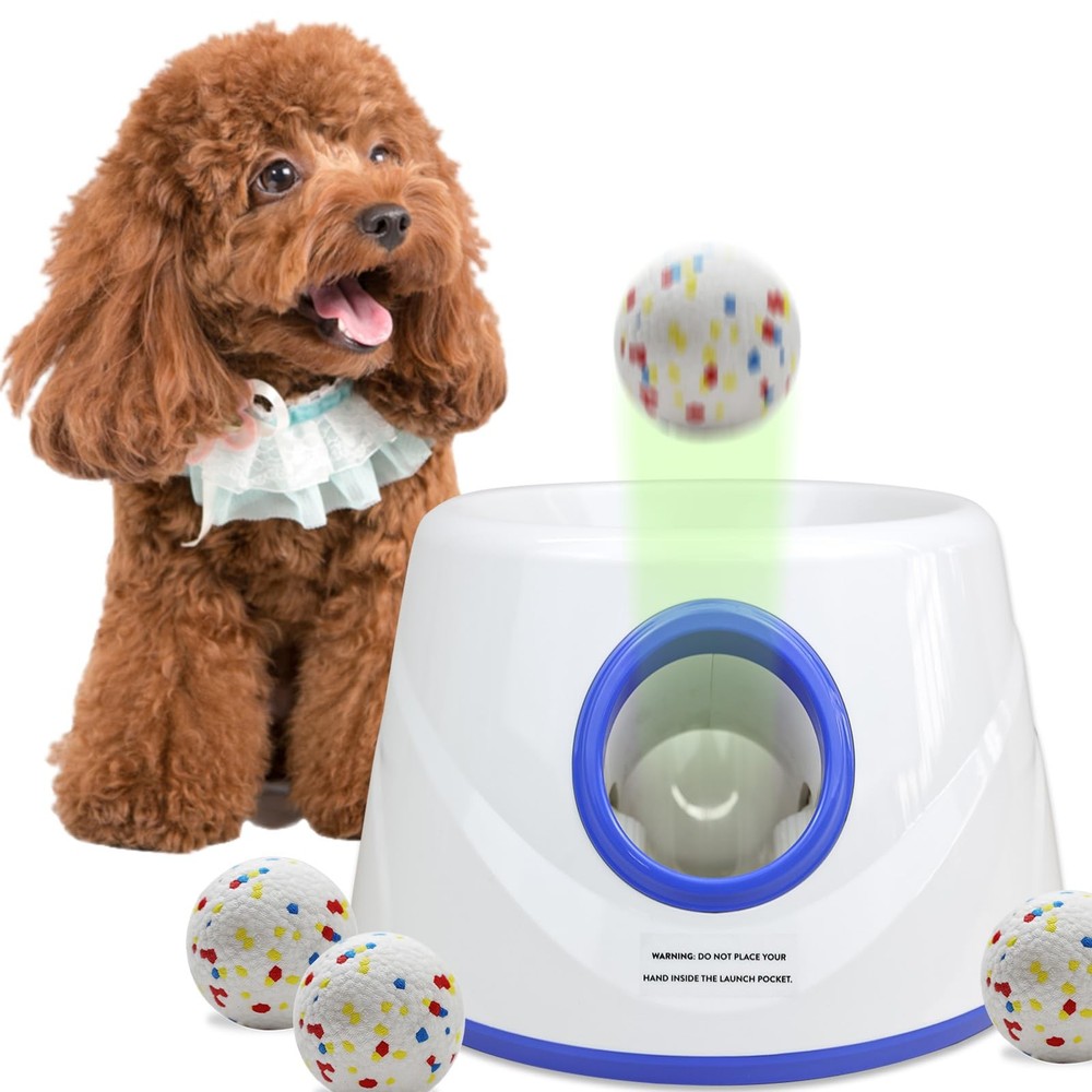 Automatic Dog Ball Launcher, Upgraded Dog Ball Throw Launcher, Adjustable Dis...