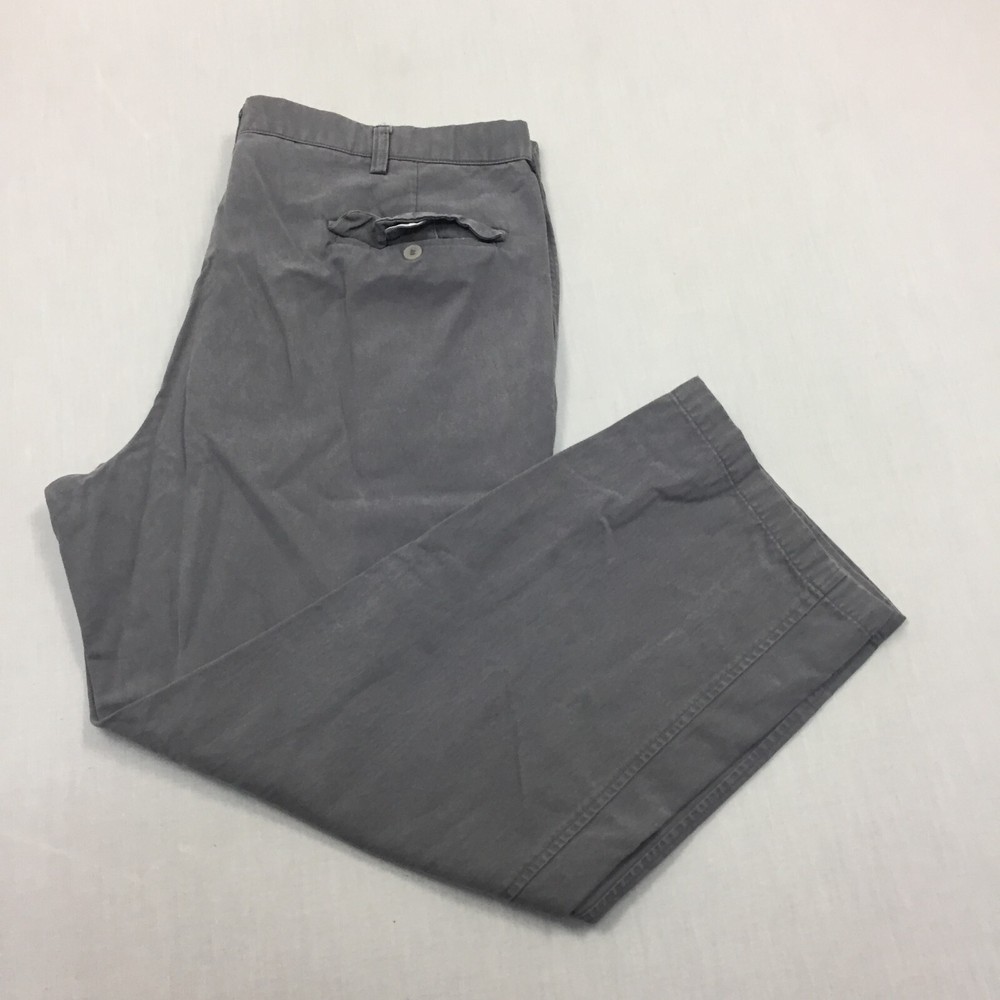 Dockers Chino Trousers Cotton Pants Straight Fit Mens Size 42W 30L Grey