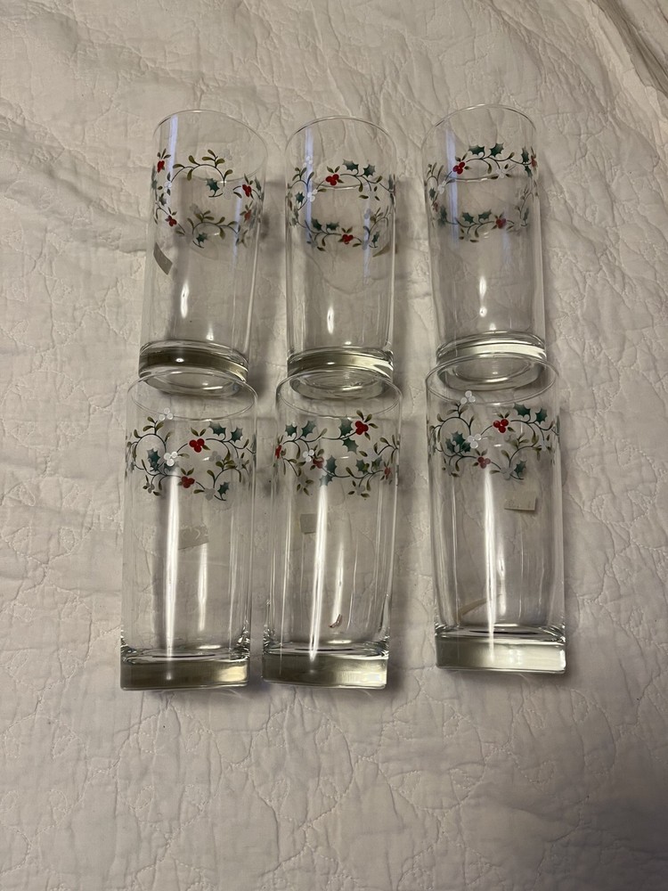 Pfaltzgraff Winterberry 16 oz Glassware Set of 6