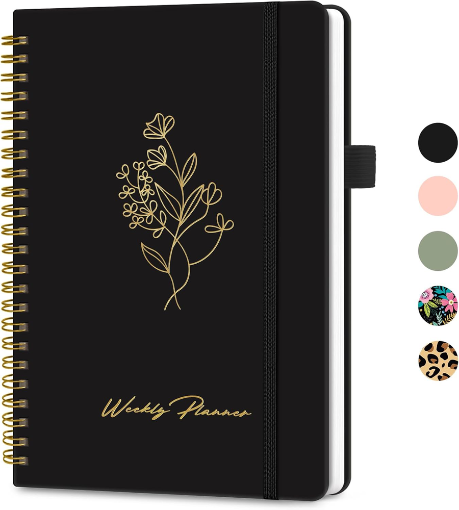 Weekly Planner Notebook A5 with Goal & Habit Tracker 6.1