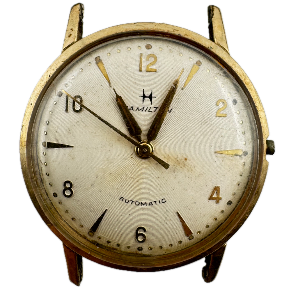 Vintage Hamilton Mens Automatic Swiss Steel 10k RGP Wristwatch 679