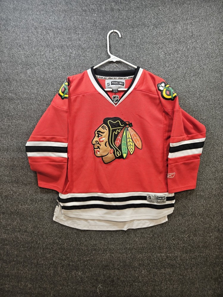 Chicago Blackhawks Reebok Youth Jersey Size L/XL Used Condition FAST SHIPPING