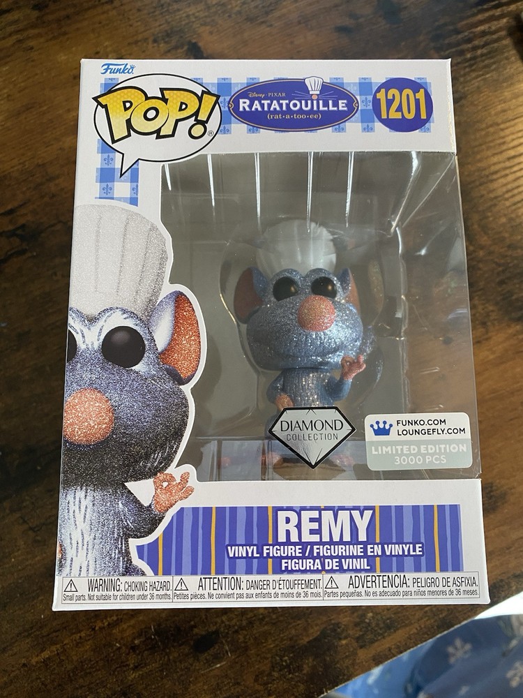 Funko Pop! Vinyl Pixar: Remy #1201 (Diamond Collection) - LE 3000 *MINT*