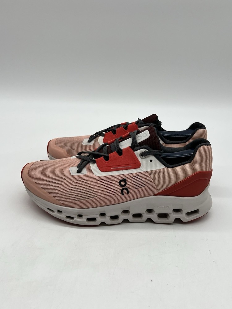 On Cloud Cloudstratus V2 Rose Red Women Sz 9.5 Running Athletic Sneakers Shoes.