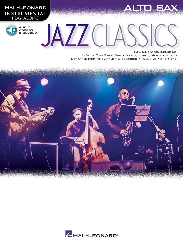 Jazz Classics Alto Sax Solo Sheet Music Play-Along Book with Online Audio  