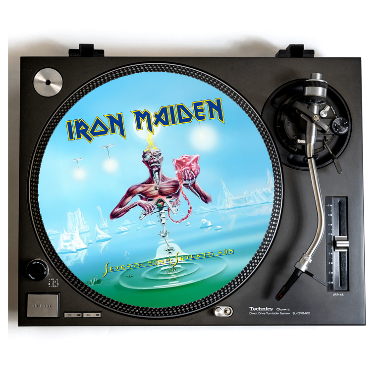 Iron Maiden - Seventh Son Turntable Slipmat for Vinyl Records Heavy Metal Gift