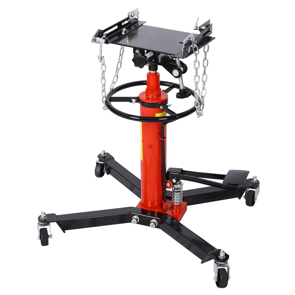 1660lbs Transmission Jacks Hydraulic Transmission Jack 2 Stage w/ 360° for Car