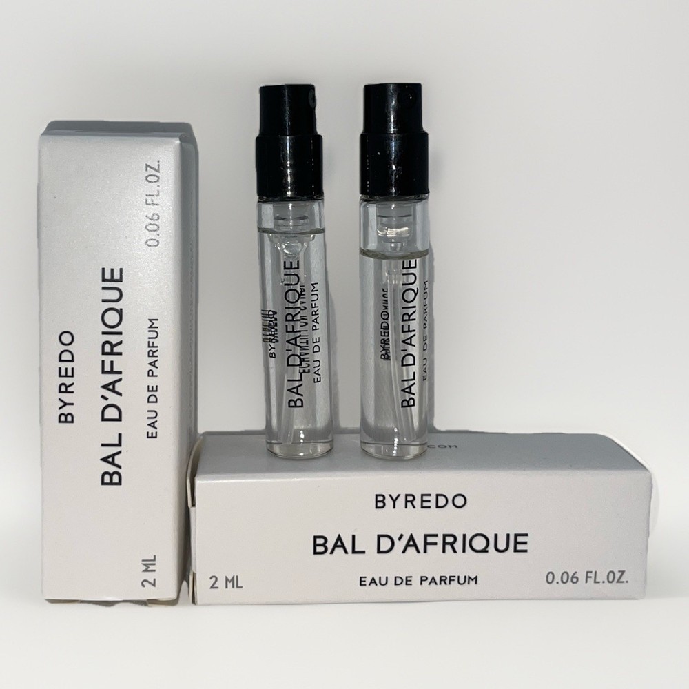 2 X Byredo Bal D'Afrique Eau de Parfum Sample Vial Spray 2ml/0.06oz - Authentic