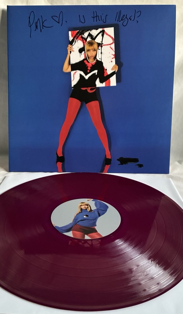 SIGNED & IN HAND!! PinkPantheress Fancy some More? CLEAR & PURPLE 2LP W/Lyrics