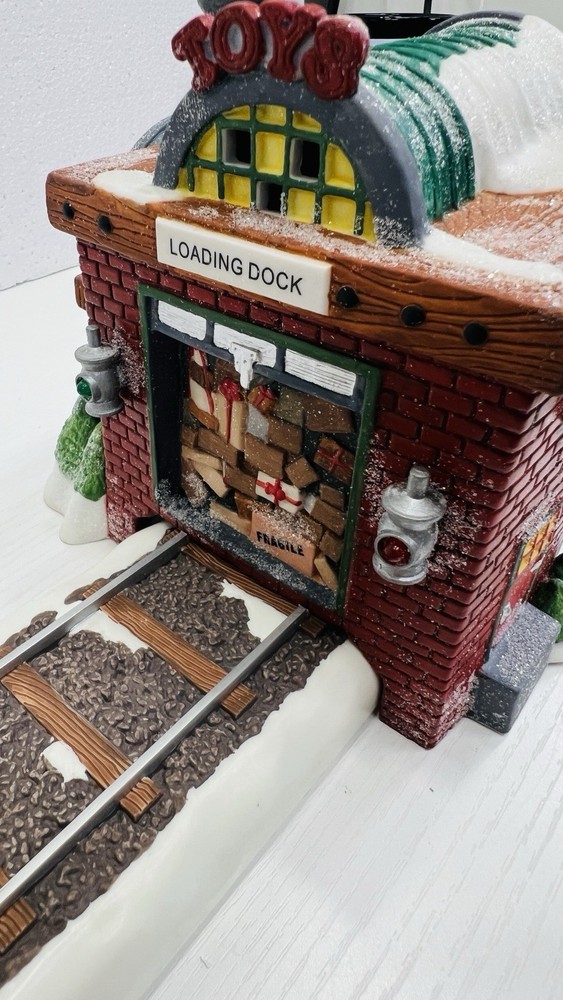 Dept  56 North Pole Series - “Loading The Sleigh” Retired  Excellent Condition !
