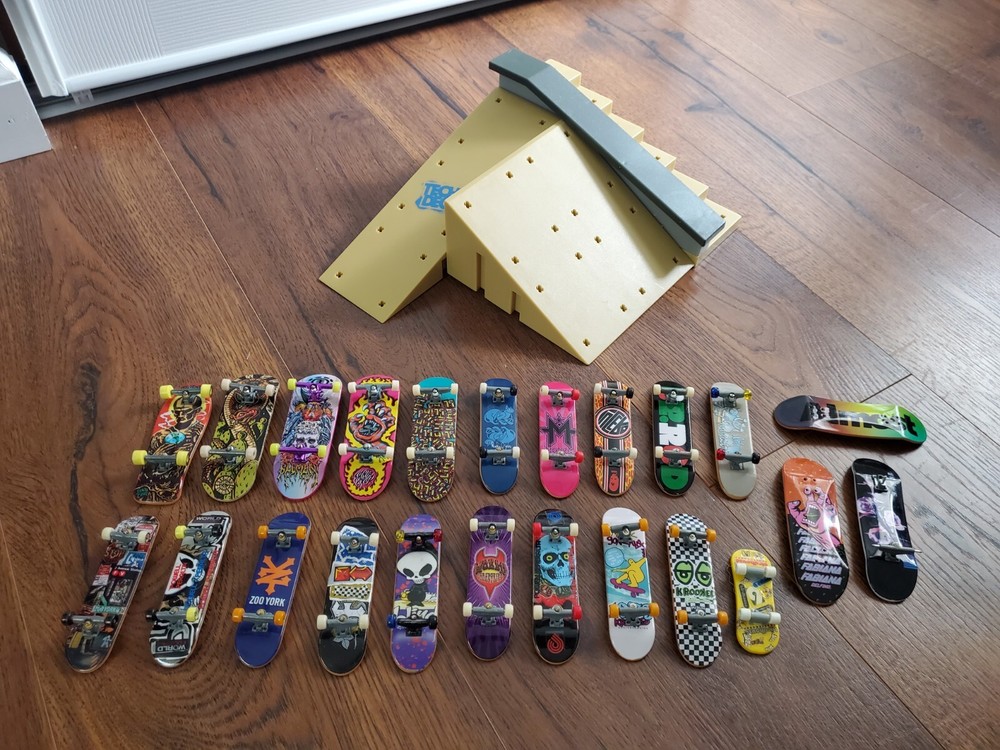 Tech Deck Lot of 26 Fingerboards and Ramp Skateboards for Extreme Fun