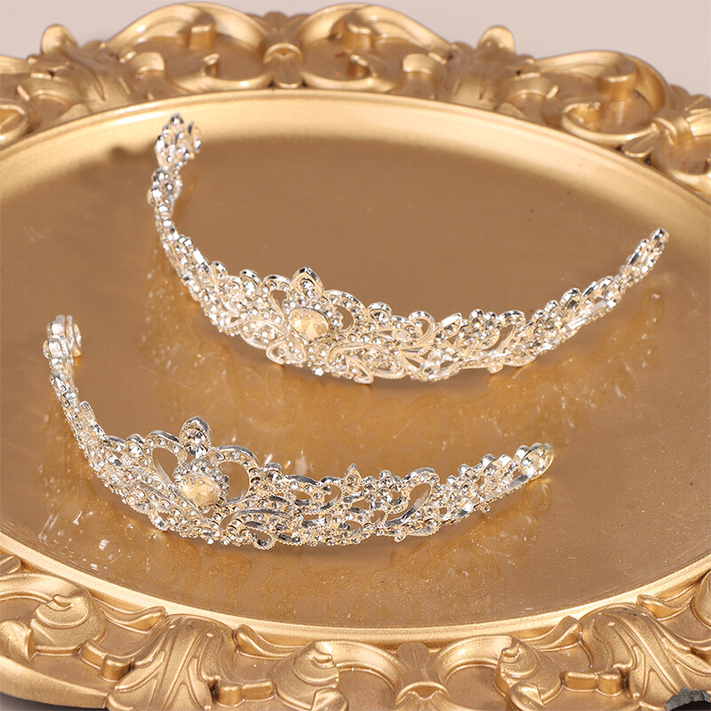 Crystal Crowns And Tiaras With Comb Headband For Girl Women Princess Birthday