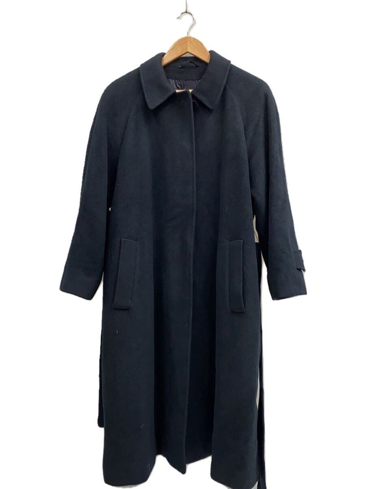 Aquascutum Made In England/ Steel Collar Coat/8/Wool/Nvy/6215915// 3399