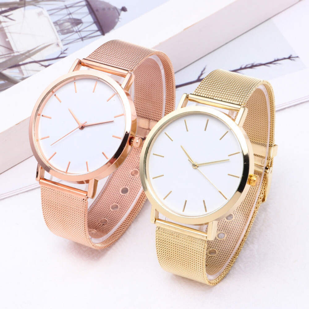 Elegant Women's Quartz Wristwatch with Stainless Steel Strap