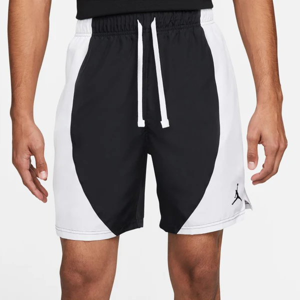 Nike Jordan Dri Fit Shorts Mens Black White Lightweight Drawstring DH9081 010