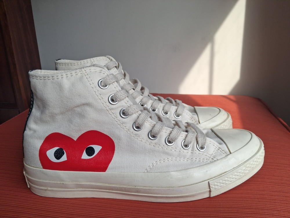 Converse x Comme des Garcons Chuck 70 PLAY shoes sneakers Mens 8.5 Women 10.5