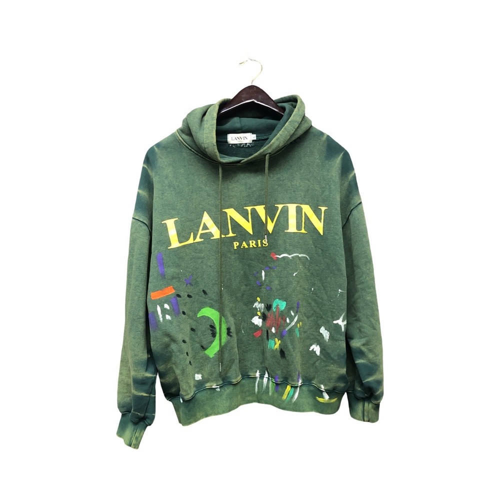 Lanvin x Gallery Dept. Men's Hoodie Paint Splatter Size XL