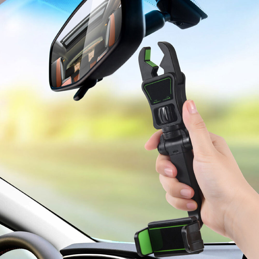 Black 360° Rotatable Car Cell Phone Mount Holder Auto Car Interior Accessories