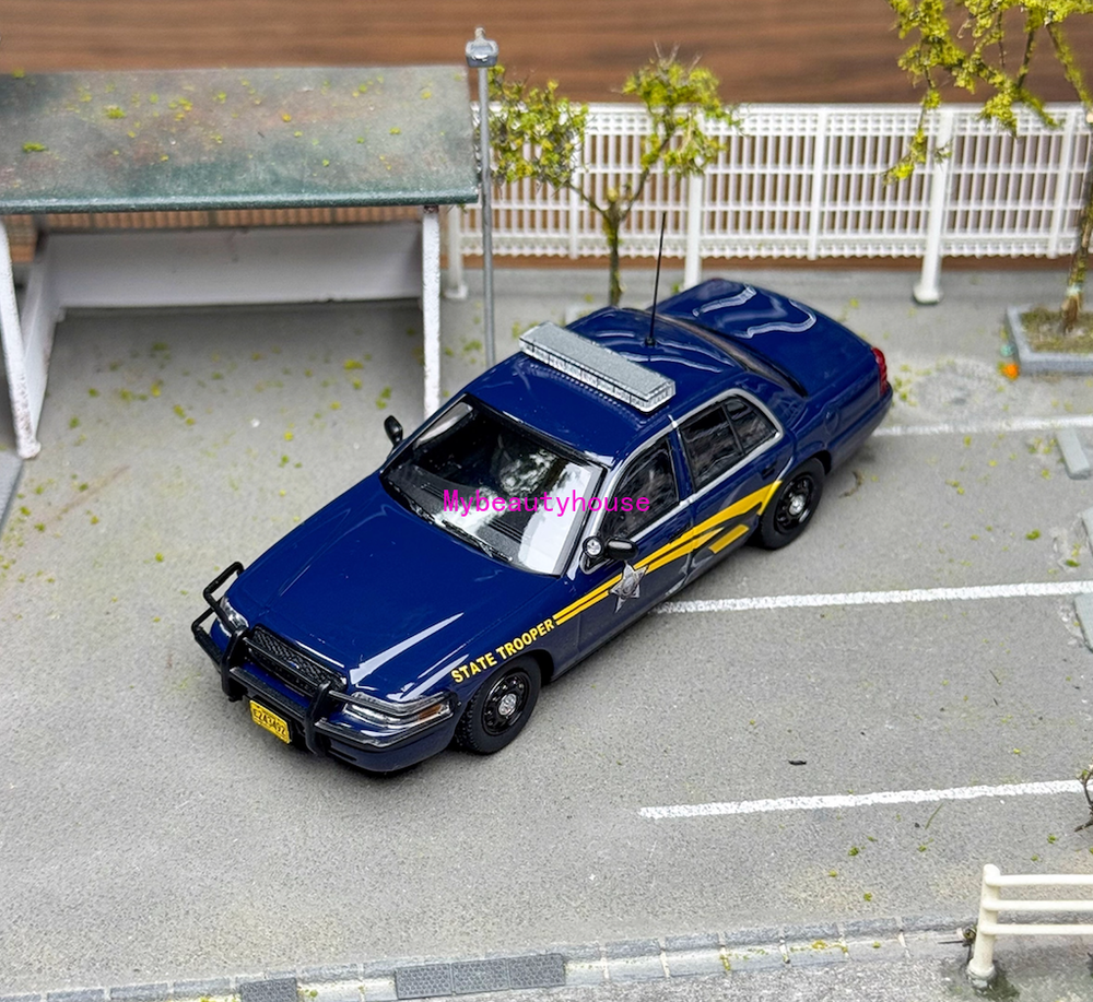 Rollin 1:64 Oregon Police OSP CV CROWN VICTORIA Model Diecast Metal Car